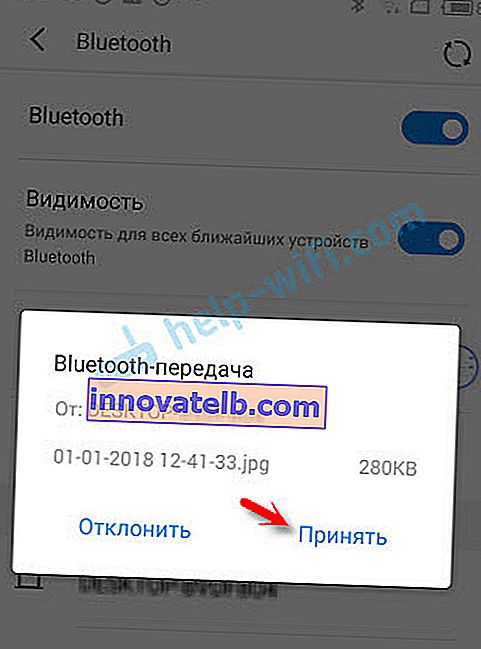 Empfangen von Dateien über Bluetooth unter Android