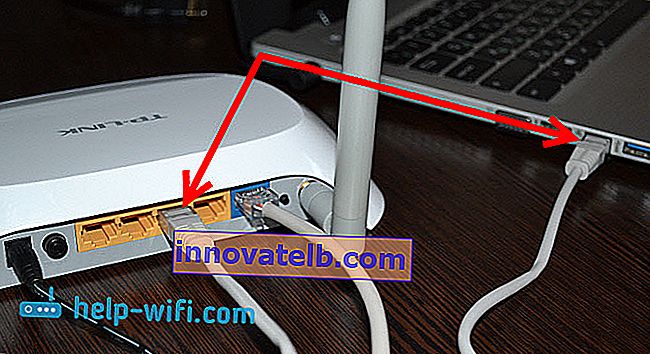 Anschließen eines Laptops an einen Router über ein LAN-Kabel