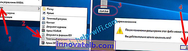Hogyan hozzunk létre .bat fájlt a Wi-Fi terjesztés vezérléséhez a Windows 10 rendszerben