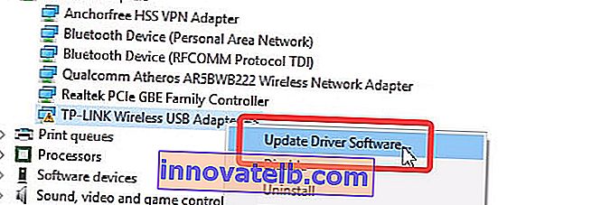 Ažuriranje Wi-Fi upravljačkih programa za adapter TL-WN722N