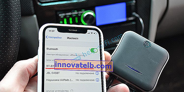 Smarttelefontilkobling i bilen via Bluetooth-sender