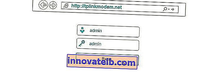 tplinkmodem.net og administrator / login / adgangskode