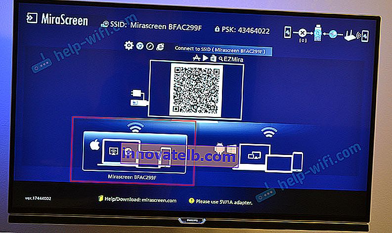Az adapter működési módjának megváltoztatása, ha az nem lép be a MiraScreen beállításaiba