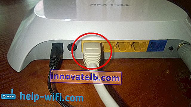 Conectăm cablul de rețea la routerul de pe LAN