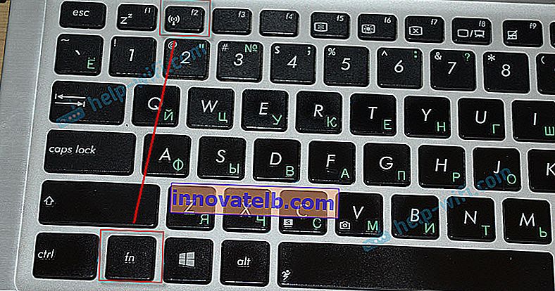 Skift trådløs forbindelse med tastaturgenvej på bærbar computer