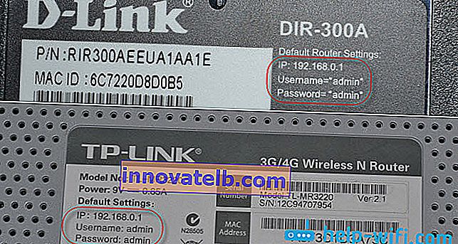 192.168.0.1 și administrator: adresa IP, numele de utilizator și parola routerului