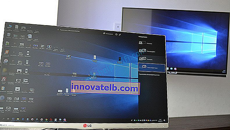 Conexión de una computadora portátil con Windows 10 a un televisor a través del adaptador MiraScreen (Miracast)