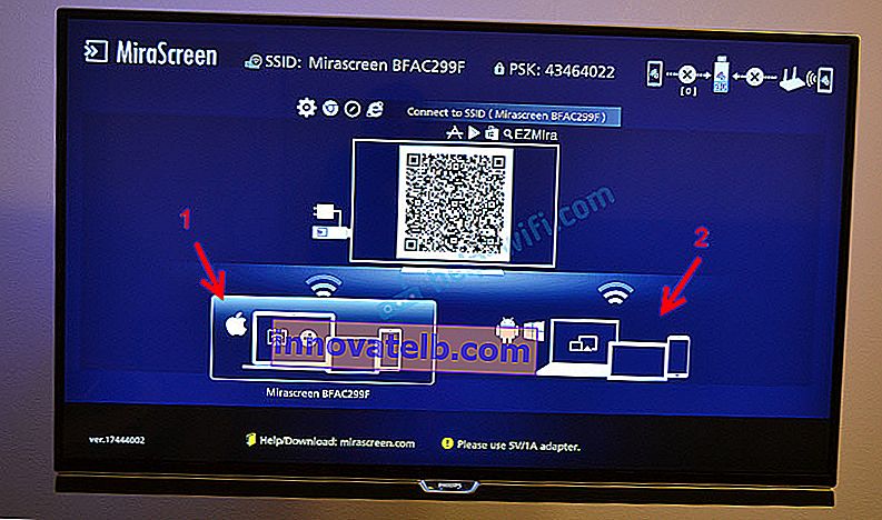 MiraScreen / AnyCast adapter működési mód