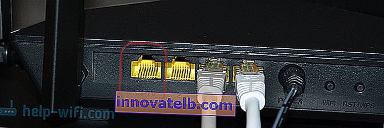 Külön LAN port az IPTV számára a Tenda AC6-on