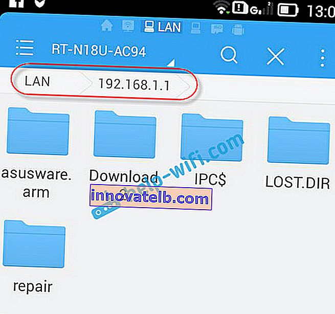 Android: hozzáférés az USB-tárolóhoz a helyi hálózaton az Asus útválasztón keresztül