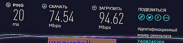 Kabel internet hastighed fra routeren