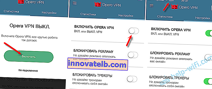 Az Opera VPN beállítása iOS-eszközön