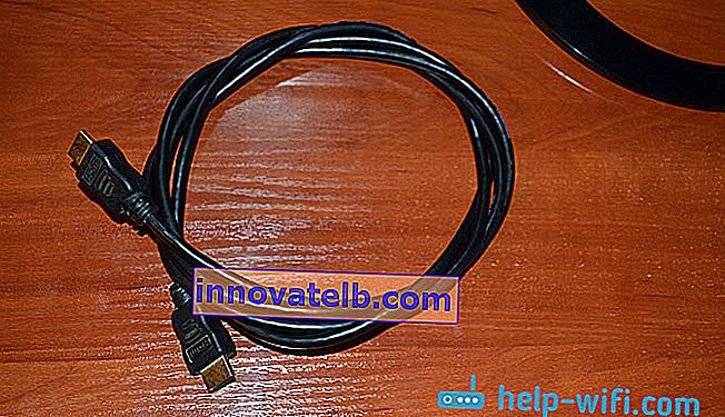 Kábel HDMI na pripojenie notebooku k televízoru