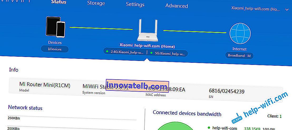 Xiaomi mini WiFi: configuración en inglés