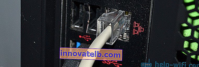 Sieťový kábel je pripojený, ale ikona siete je označená červeným krížikom