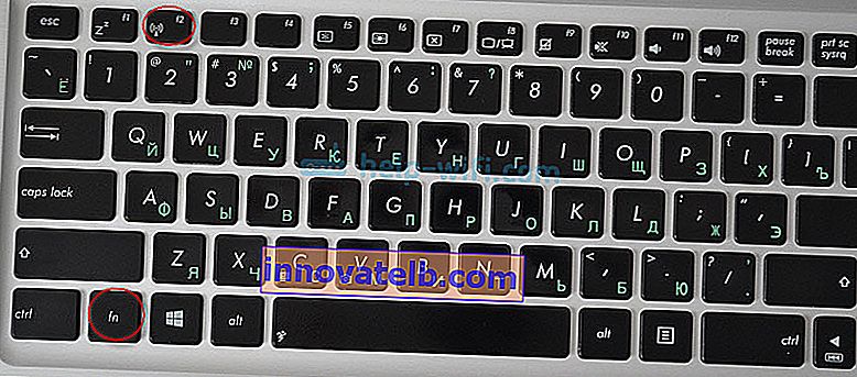 Activar Wi-Fi usando un atajo de teclado