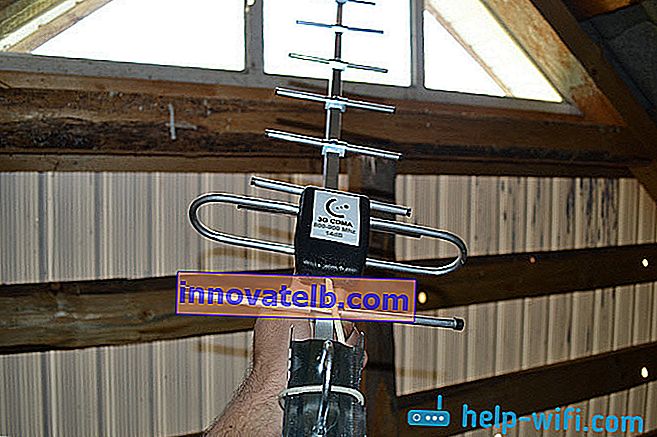 Installation af Intertelecom-antennen på loftet