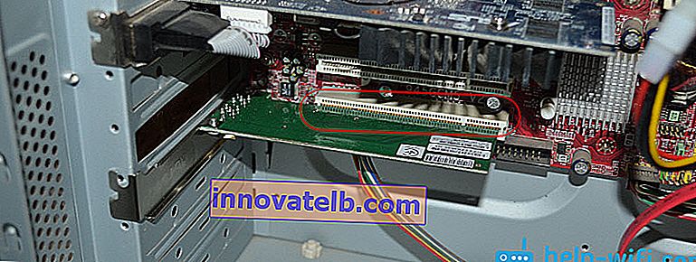 PCI Wi-Fi adapter csatlakoztatása a számítógéphez