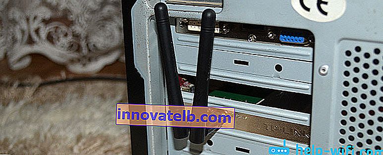 Installation af Wi-Fi-antenner på en PCI-adapter