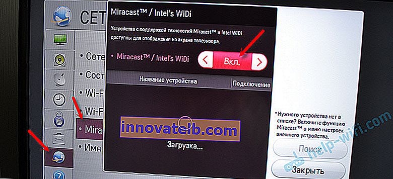 Aktivering av Miracast og Intel WiDi på TV