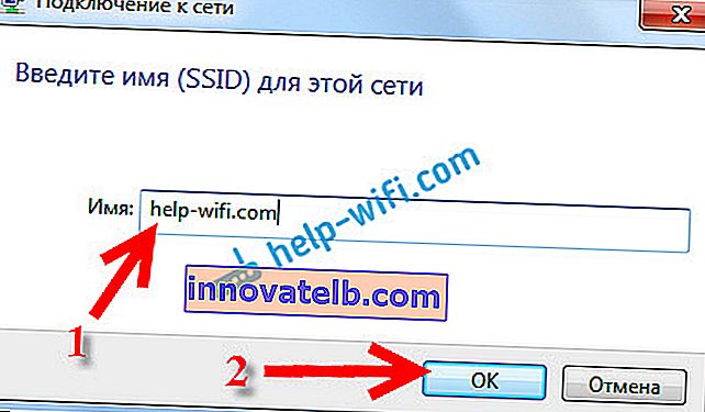 Especifique el nombre del SSID de la red