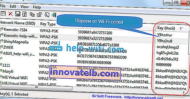 WirelessKeyView : Windows XP에서 잊어 버린 암호 기억