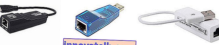 Netværks-USB LAN-adaptere til en bærbar computer uden et indbygget stik til internettet