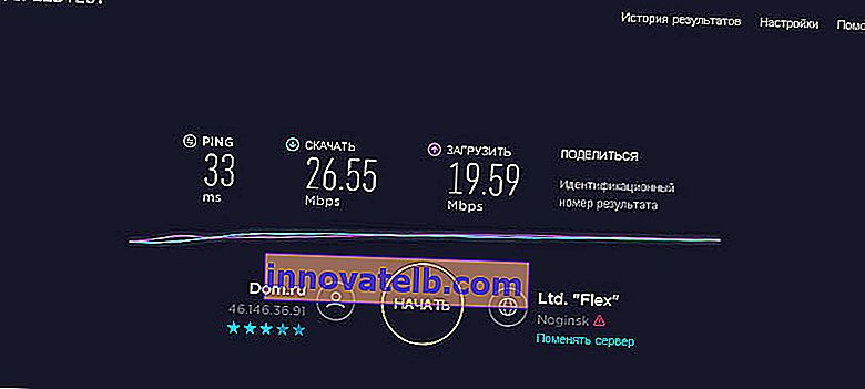 Wi-Fi-Geschwindigkeit über Upvel Ripper