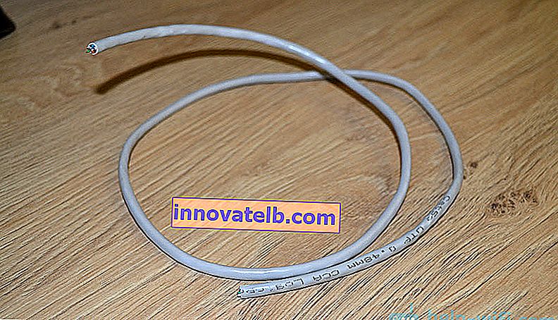 Cablu CAT5E pentru conectarea unei prize de curent