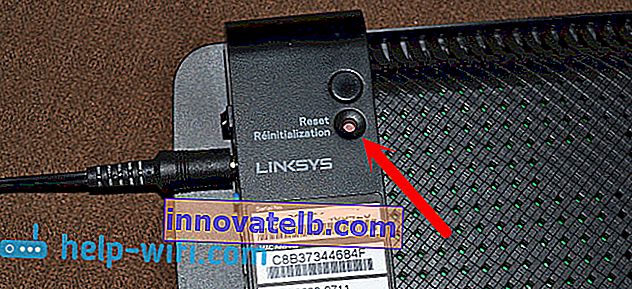 Obnovenie výrobných nastavení na serveri Linksys E1200