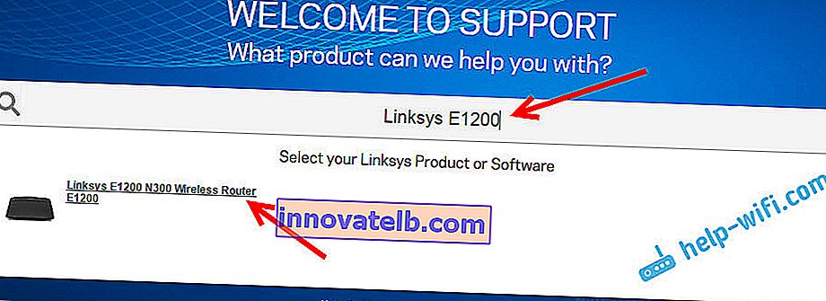 Encuentre firmware para Linksys