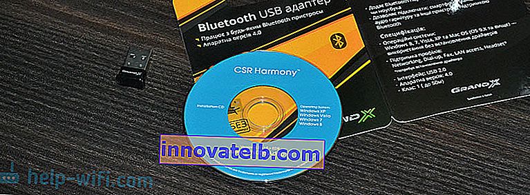 Ovládač pre adaptér Bluetooth