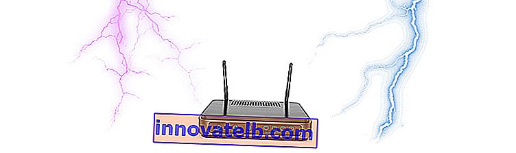 Tordenvejr og nedbrydning af routeren