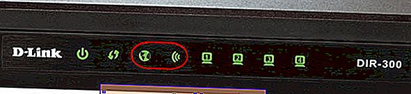 D-Link DIR-300: Internet- og Wi-Fi-indikator er slukket
