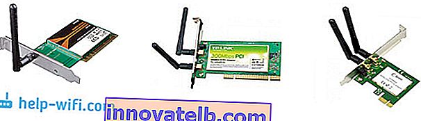 Fotó: belső PCI adapterek a Wi-Fi-hez való csatlakozáshoz