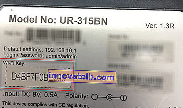 Gyári Wi-Fi jelszó az UPVEL UR-315BN készüléken