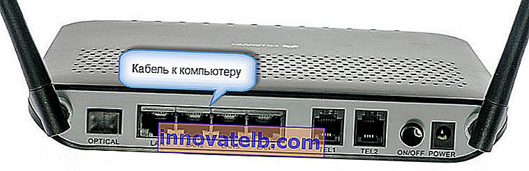 Povezivanje HG8245 i HG8240 s računalom za ulazak u postavke